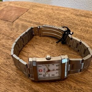 NWOT Wenger SAK Design Rectangular Swiss Military Watch